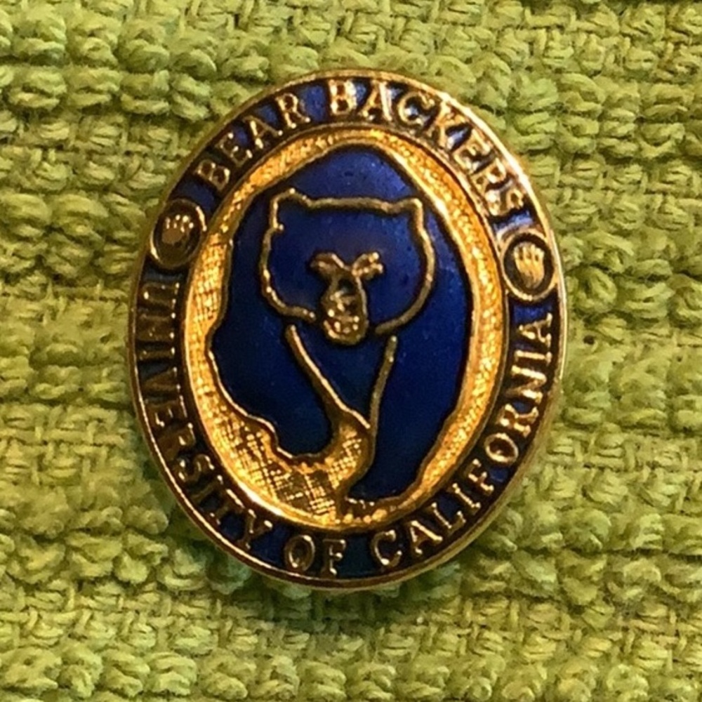 Bear Backers University of California lapel tie